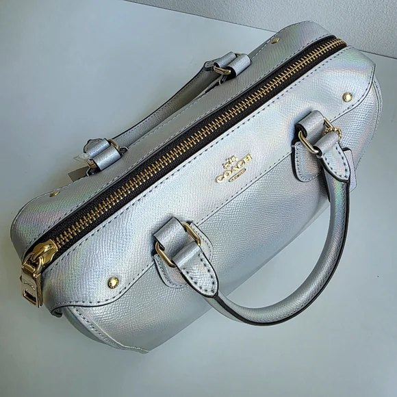 NWT Coach Holographic Mini Bennett Satchel - Picture 10 of 15